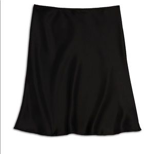 Aqua Satin Mini skirt - black, size S